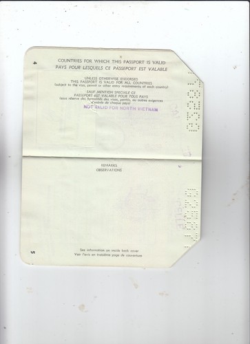 Cancelled Australian Citizen British Subject Passport 1967 Historical Document - Picture 4 of 5