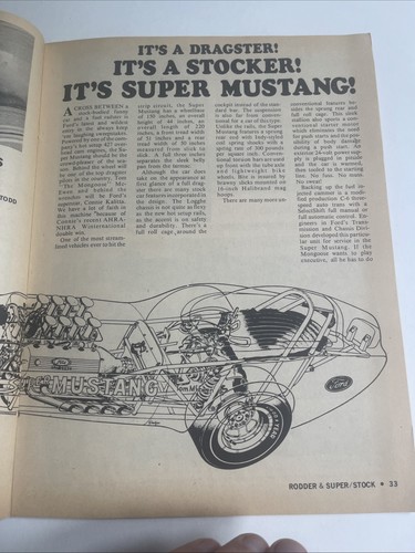 RODDER AND SUPER STOCK July 1967 magazine Corvette 427 Drag Nationals Hemi Dart - Picture 10 of 11