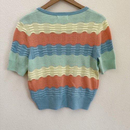 Anthropologie Colorblocked Novelty-Stitch Tee Medium - Picture 5 of 6