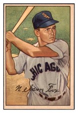 1952 BOWMAN # 21 NELLIE FOX WHITE SOX EX-MT SET BREAK 531544 (KYCARDS)