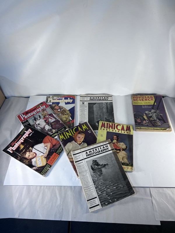 Vintage Lot of 8 Popular Photography Magazines