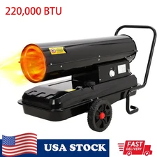 220000 BTU Diesel Kerosene Forced Air Heater Portable Space Heater