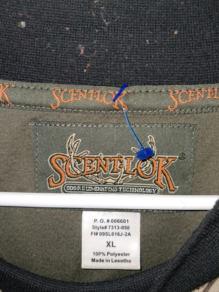 Vintage Mens Hunting Camo Scent-lok Savanna Sz Xl Long Sleeve Shirt Vertigo  - Image 4 of 4