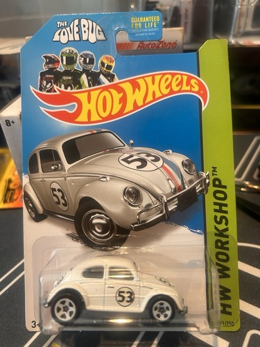 2014 Hot Wheels Volkswagen Beetle Bernie The Love Bug #53 HW Workshop