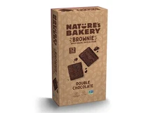 Nature's Bakery Double Chocolate Brownie Bars 12 Count Soft Baked Vegan Snack