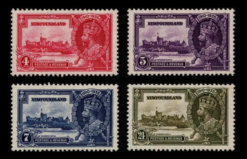 226-229 NEWFOUNDLAND Canada SILVER JUBILEE COMPLETE VF MNH $24 SEE PHOTOS R-615
