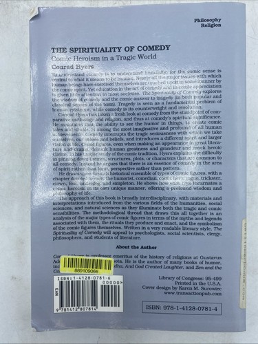 Spirituality of Comedy : Comic Heroism in a Tragic World by Conrad Hyers 1995 HC - Picture 2 of 15