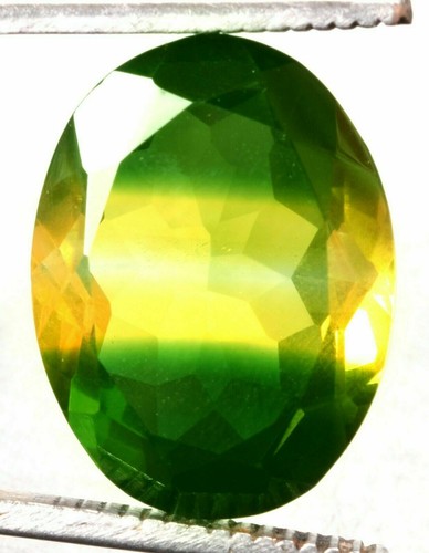 19.90 Cts. Natural Brazilian Bi-Color Tourmaline Oval Shape Certified Gemstone