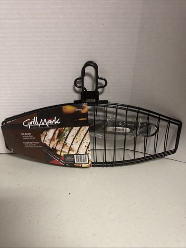 Grill Mark 21015 Steel Non-Stick Broiler Grill Fish Basket 6 x 16.25 in.