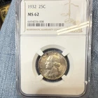1932 Washington Quarter Silver MS62 NGC Philadelphia Business Strike