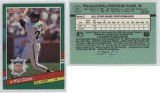 1991 Donruss Will Clark (3 Red Stripes on Right Border) #441