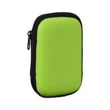 Earphone Case, 4.53 x 3.15 x 1.38inch Portable Earbud Carrying Case, Green