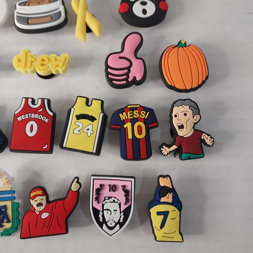 Croc Shoe Charms Jibbitz lot of 31 Sports Soccer Football Basketball  - Picture 3 of 9