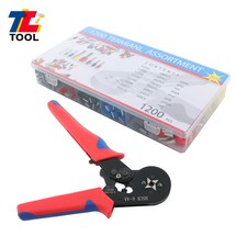 AWG 23-7 Ferrule Crimping Tool Kit Self-Adjustable Ferrel Crimper Kit W/ 1200Pcs