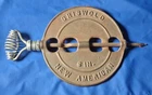 Vintage Griswold New American Cast Iron Reversible Spindle  6" Damper Stove Pipe