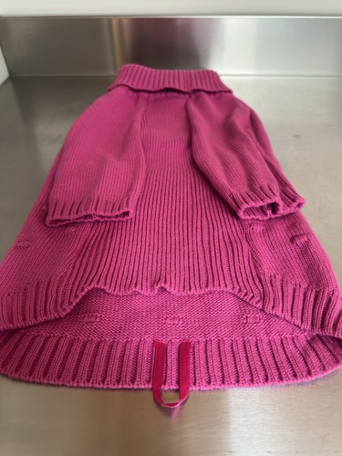 Nuevo Suéter Top Paw Rosa Adornos Tejido Perro Talla Grande - Imagen 3 de 12