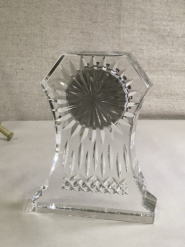 Waterford Crystal Lismore Quartz Clock 6.75” Needs Battery Ireland - Picture 3 of 4