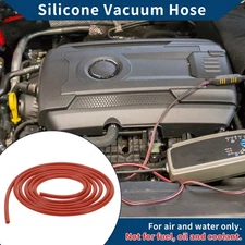 10FT 1/16" 2mm ID 2mm Thickness Silicone Vacuum Hose for Air and Water Red