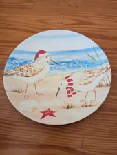 Coastal Christmas Sandpiper Plate from Unknown - Tabletop (Ceramic Tableware, Co