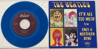The Beatles~It s All Too Much/Only A Northern Song/45-NM Blue Vinyl/M Pic Sleeve