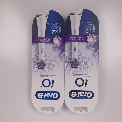 (2) Oral-B iO Ersatzbürstenköpfe Ultimate White inkl. 4 Köpfe insgesamt