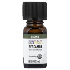 Aura Cacia Bergamot Essential Oil 100% Organic - 0.25 oz