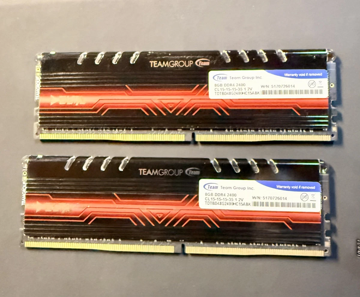 Team Group DDR4 SDRAM 8 GB Capacity per Module Memory (RAM) for