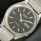AUTOMATIC 7009A VINTAGE SEIKO JAPAN MENS BLACK COLOR DIAL WATCH a701660-1
