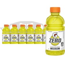 Gatorade G Zero Sports Drink, Lemon Lime, 12 Fl Oz Pack of 12