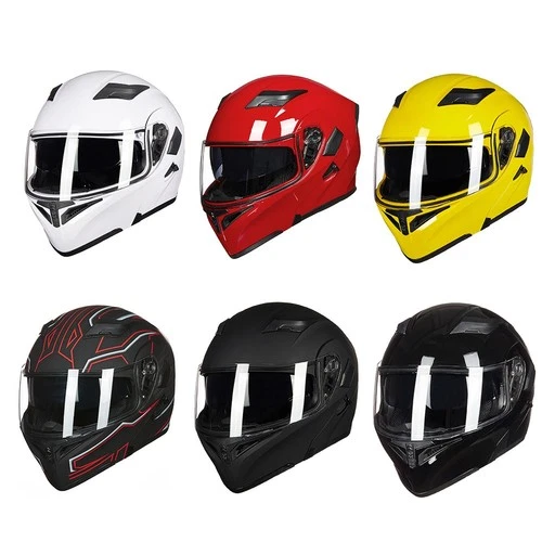 ILM Modular Full Face Motorcycle Helmet Adults Motocross Snowmobile 6 Colors DOT