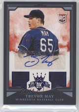2015 Panini Diamond Kings Blue Framed Signatures 17/25 Trevor May #182 Auto 0w7