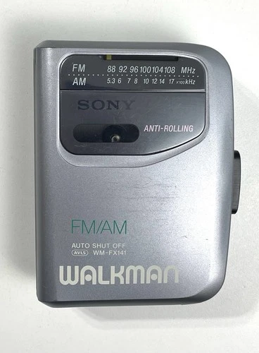Vintage Sony WM-FX141 Walkman Portable Cassette Player AM/FM w/ Belt Clip