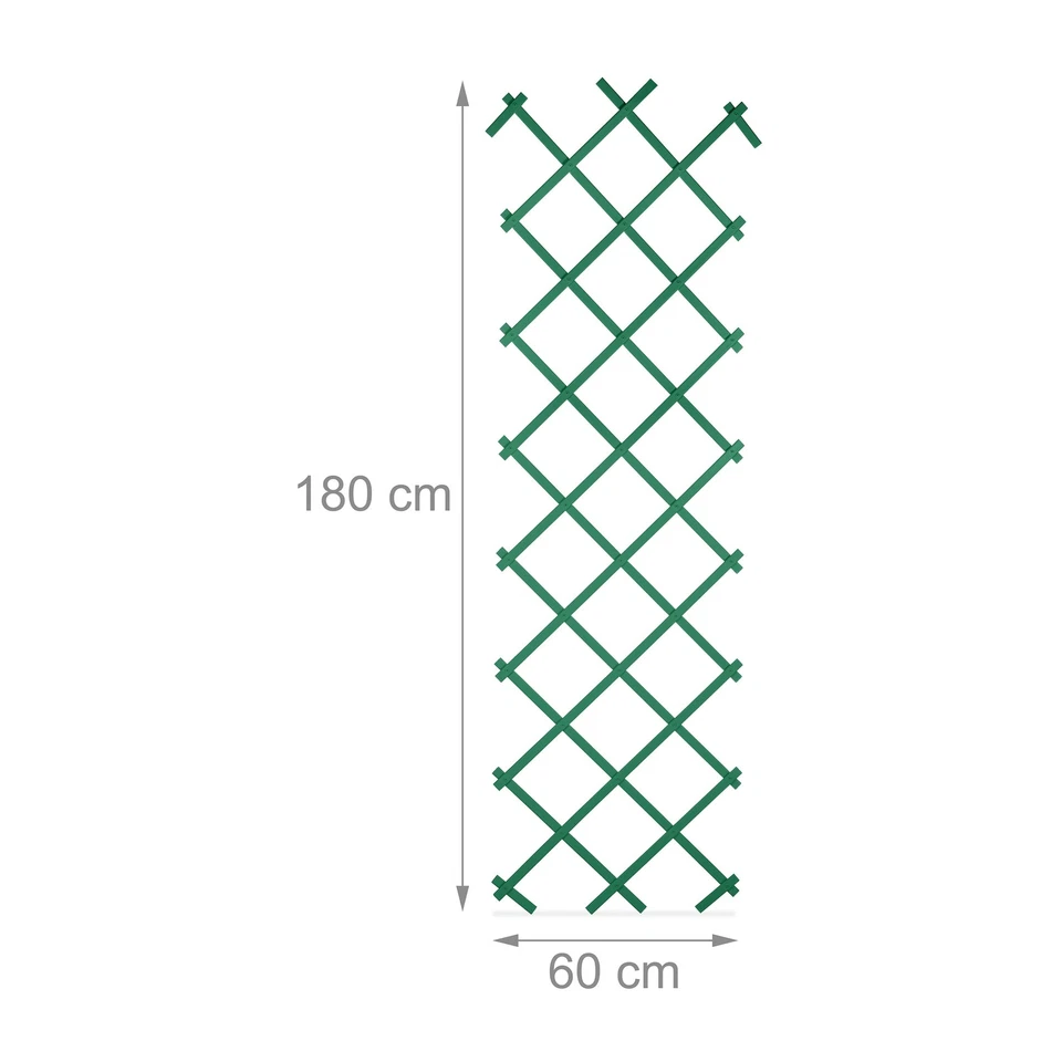 Rankgitter  Rankhilfe Pflanzgitter Wandspalier Scherengitter grün PVC 3er Set - Bild 4 von 4