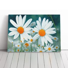 Gänseblümchen Blume Vol.1 Leinwand Wandbild Kunstdruck gerahmtes Bild Wohndeko Wohnzimmer