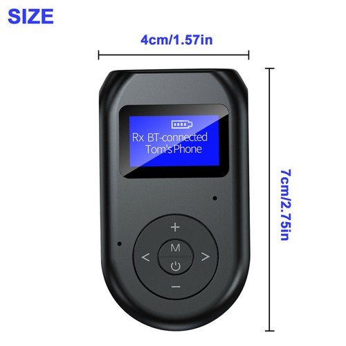 10M Distance Hand-Free Bluetooth 5.0 Transmitter Receiver Wireless 3.5mm Adapter - Afbeelding 5 van 12