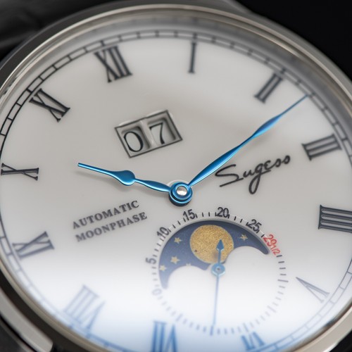 Seagull Sugess ST2528 Automatic Moon Phase Sapphire Display 1963 BNIB - Picture 5 of 9