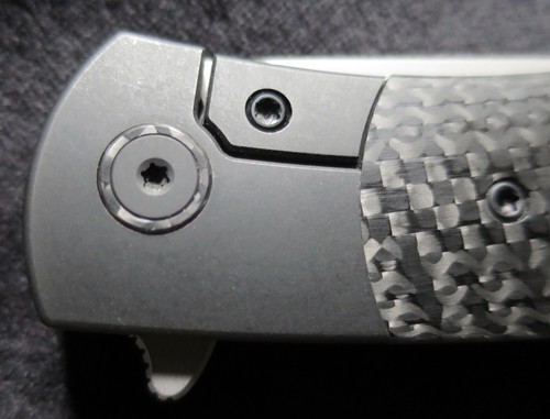 Ohlone Pocket Knife Butron Framelock Carbon Fiber Titanium Folding 20CV K001CFB - Picture 13 of 13
