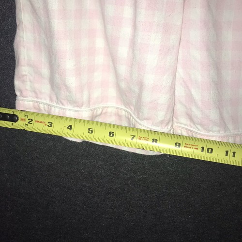 Petite Plume Girls’ 14 Pink Flannel Pajama Set 2 Piece Pink White Check *flaws - Picture 18 of 18