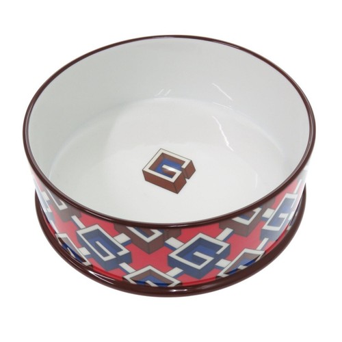 Gucci Geometric G Ceramic Multicolor Pet Food Bowl Unused 17cm × 6cm - Picture 2 of 4