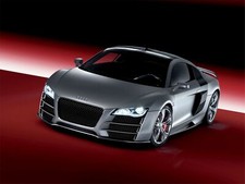 Cars red le mans w12 audi r8 Desk Mat Stitched