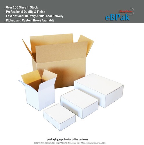 Mailing Box 320 x 240 x 160mm A4 Regular White for 5kg Extra Large Satchel - Picture 5 of 5