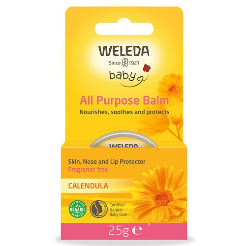 WELEDA All Purpose Nourishing & Soothing Fragrance-Free Baby Skin Balm 25g *NEW* - Picture 2 of 4
