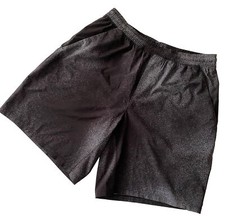 Lululemon Mens Size Medium Shorts Charcoal Pull On Elastic Waist Active Athletic