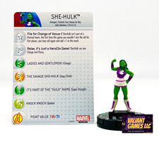 Marvel Heroclix She-Hulk 023 w/ Card Incredible Hulk Set