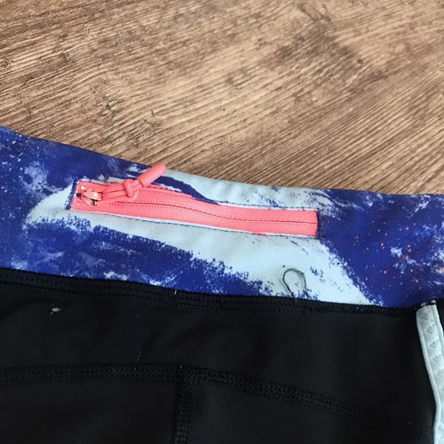 Ivivva Lululemon Girls Leggings Size 10 Galaxy Print Zipper Back Pocket - Picture 3 of 6