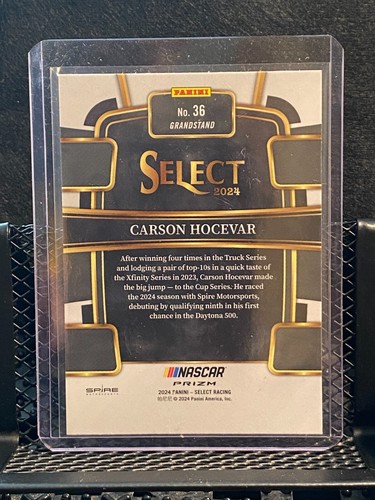 Carson Hocevar 2024 Select Orange Flash Grandstand #36 - Picture 2 of 2