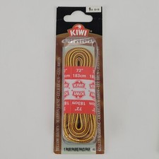 Kiwi Outdoor Cord Shoe/Boot Laces Yellow/Brown 72 Inches 183 cm 9+ Eyelets NIP