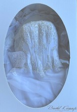 Davids Bridal Wedding Dress With Delicate Embroidered Lace appliqu  Size 4 New