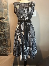 Black and White Haani Petite Dress