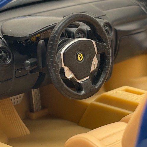 Hot Wheels Ferrari F 430 Spider auto sportiva blu rarissima, confezione originale, 1:18, D054 - Foto 10 di 11